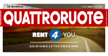Per Quattroruote Rent4You e' tra i Big del Noleggio Web