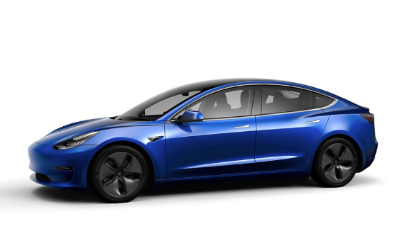 noleggio lungo termine auto elettriche tesla model 3 fronte