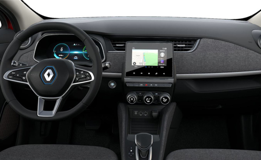 renault Zoe elettrica interni